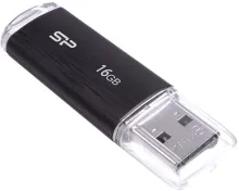 Flash disk Silicon Power Ultima U02 Black 16 GB, 16 GB - USB 2.0, konektor USB-A, rýchlosť
