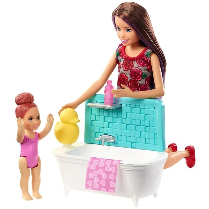 Barbie Opatrovateľka herný set v kúpeľni, Mattel FXH05