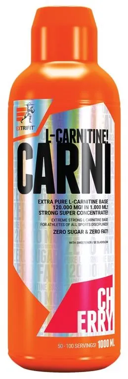 Spaľovač tukov Extrifit Carni 120000 Liquid 1000 ml peach ice tea