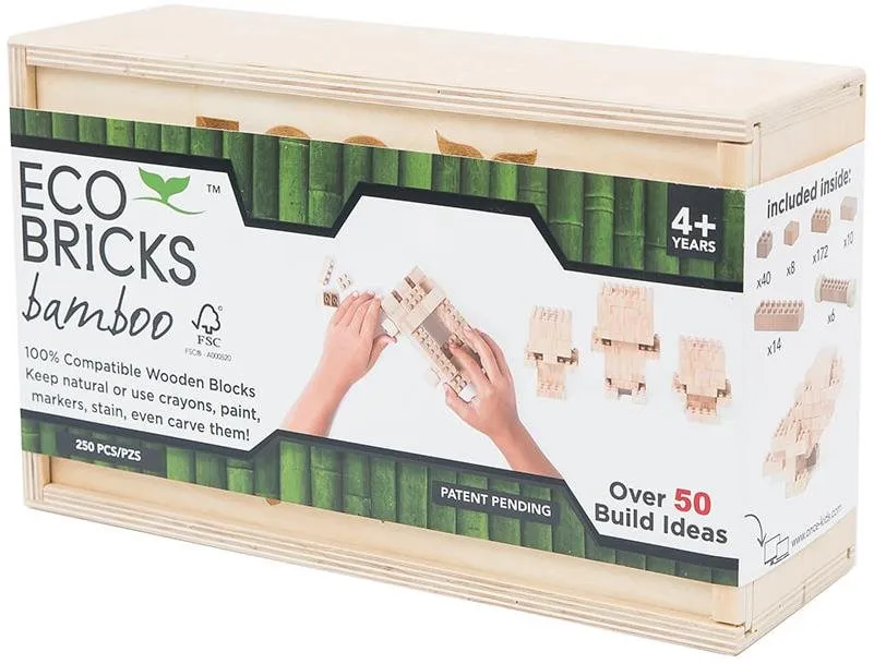 Stavebnica Once Kids Eco-Bricks Bambus 250 dielov