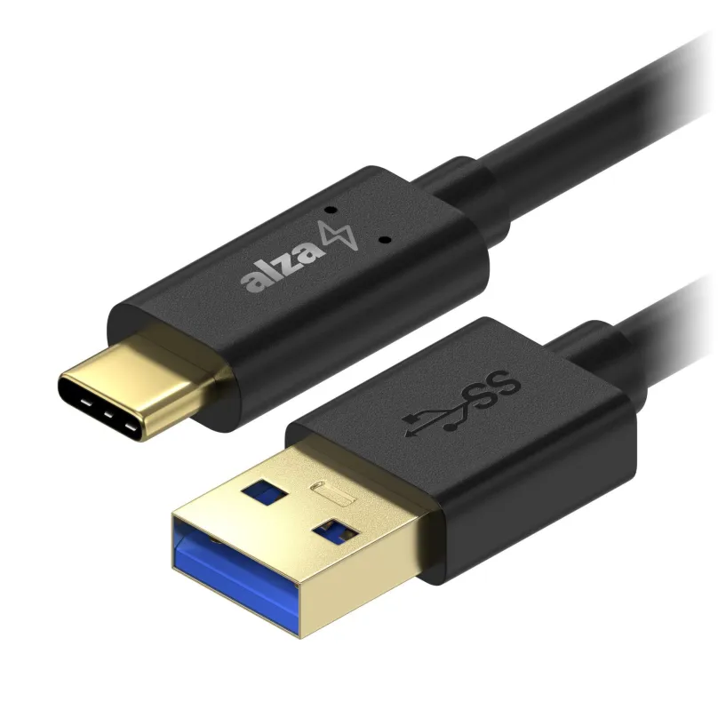 Dátový kábel AlzaPower Core USB-C 3.2 Gen 1, 0.5m čierny