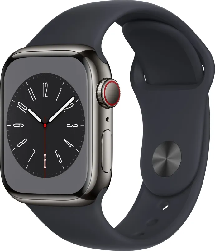 Chytré hodinky Apple Watch Series 8 41mm Cellular nerez so športovým remienkom