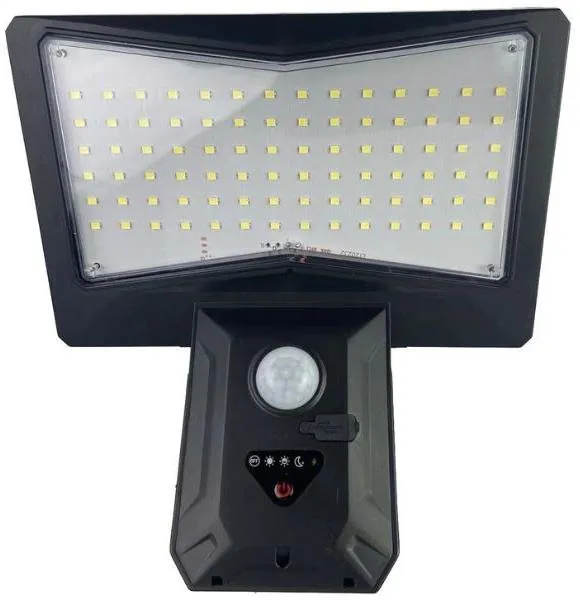 LED reflektor Entac Výkonné vonkajšie solárne svetlo LED so snímačom pohybu 4 W 700 lm, studená farba svetla