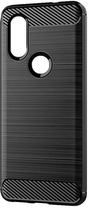 Kryt na mobil Epico Carbon pre Motorola Moto One Vision - čierny