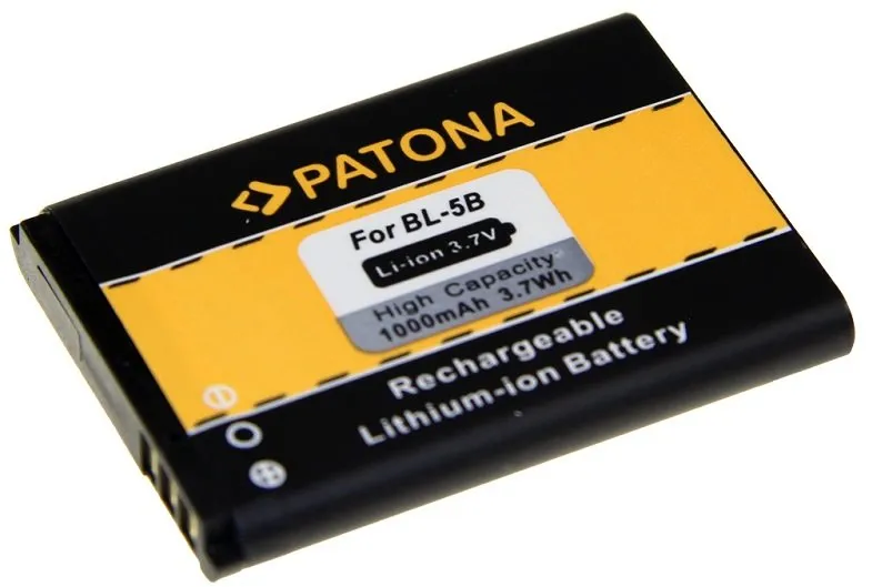 Batérie pre mobilný telefón Paton pre Nokia BL-5B 1000mAh 3.7V Li-Ion