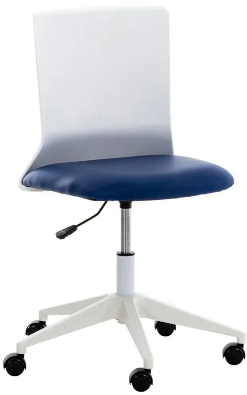 Kancelárska stolička BHM GERMANY Apolda, syntetická koža, modrá