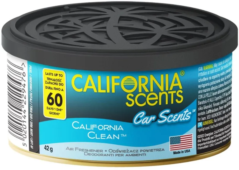 Vôňa do auta California Scents, vôňa California Clean