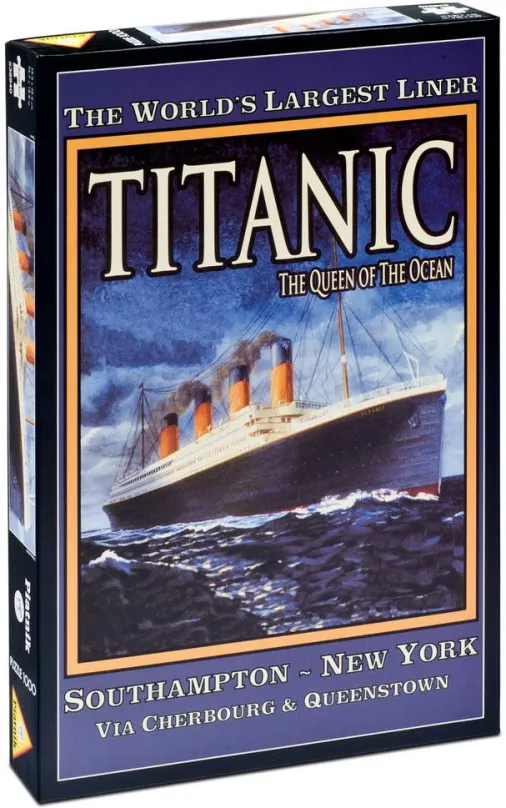 Puzzle Piatnik Titanic, pre dievčatá i chlapcov, patrí medzi náročnejšie, 1000 dielikov v