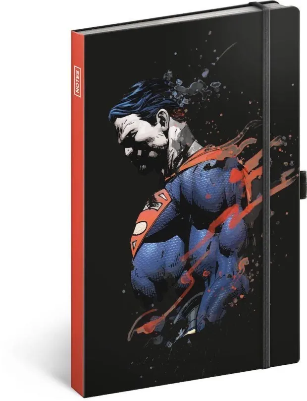 Zápisník PRESCOGROUP Superman, linajkový, 13 x 21 cm