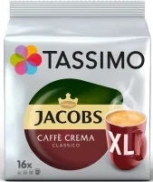 Kávové kapsule TASSIMO kapsule Jacobs Café Crema XL 16 nápojov