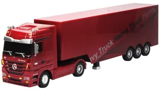RC truck Siva Kamión Mercedes-Benz Actros - červená