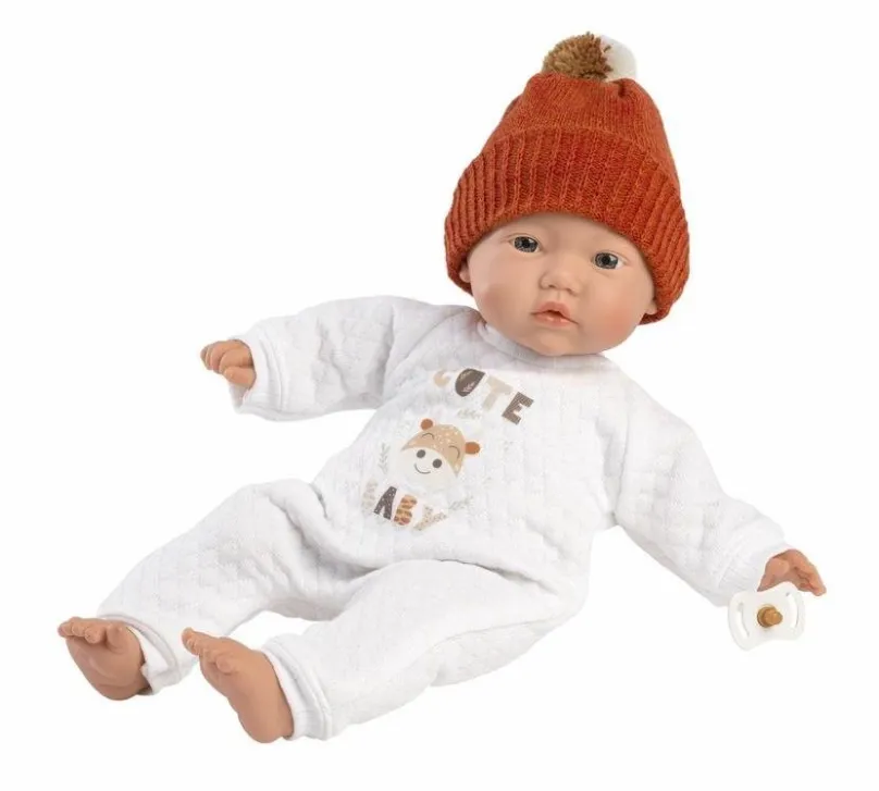 Bábika Llorens 63304 Little Baby - realistická bábika s mäkkým látkovým telom - 32 cm