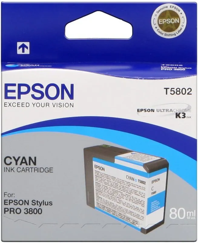 Cartridge Epson T580 azúrová