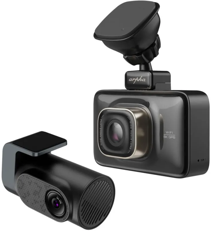 Kamera do auta CEL-TEC K7 Dual GPS, duálna so snímačom sony IMX415 1/2,8", rozlíšenie