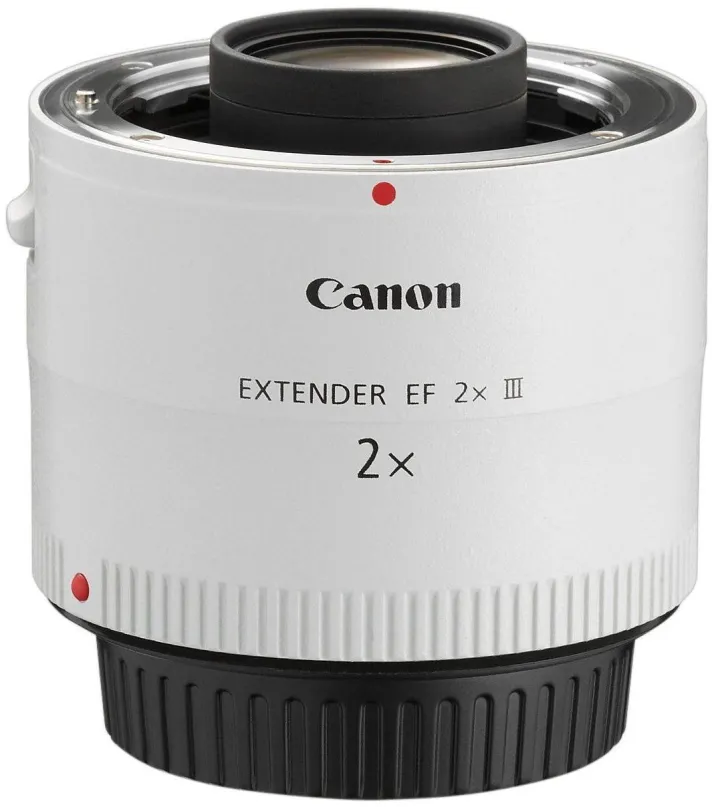 Telekonvertor Canon Extender EF 2X III, zväčšenie 2 násobok, pre objektívy radu L, sivý