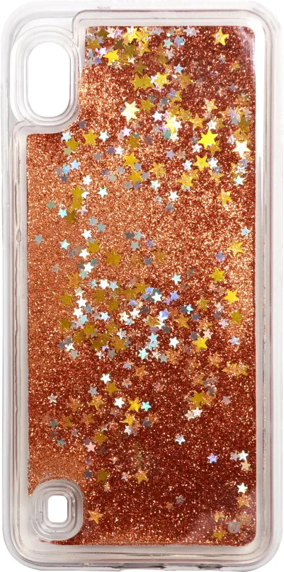Kryt na mobil Iwill Glitter Liquid Star Case pre Samsung Galaxy A10 Rose zlaté
