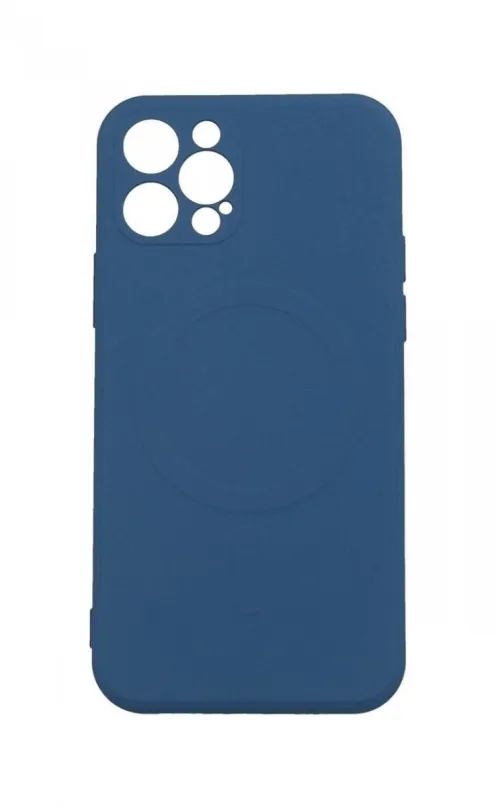 Kryt na mobil TopQ Kryt iPhone 12 Pro s MagSafe tmavomodrý 85007