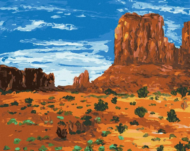 Maľovanie podľa čísel Arizona národný park, 80x100 cm, bez rámu a bez vypnutia plátna
