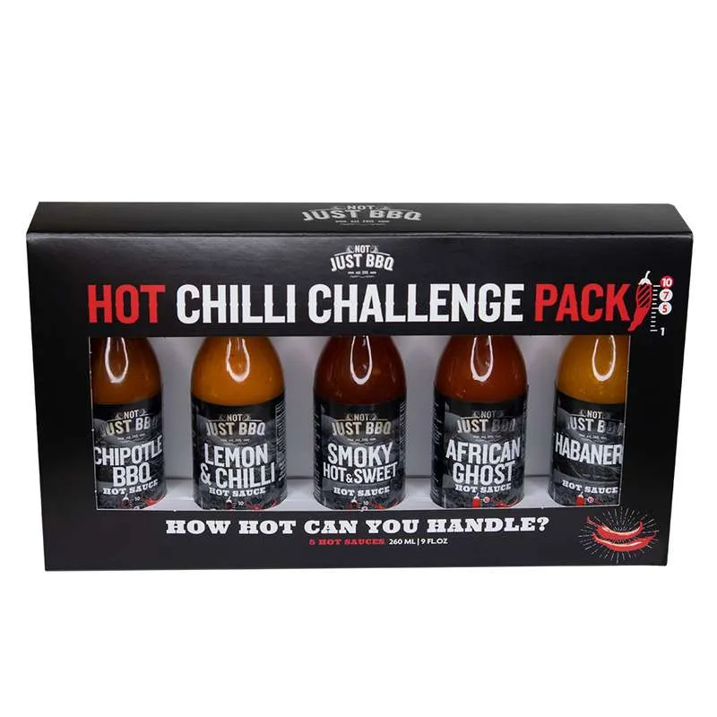 BBQ omáčky Hot chilli challenge 5x52ml Not Just BBQ