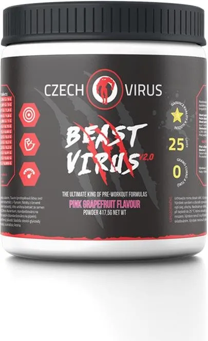 Anabolizér Czech Virus Beast Virus V2.0 417,5 g, pink grapefruit