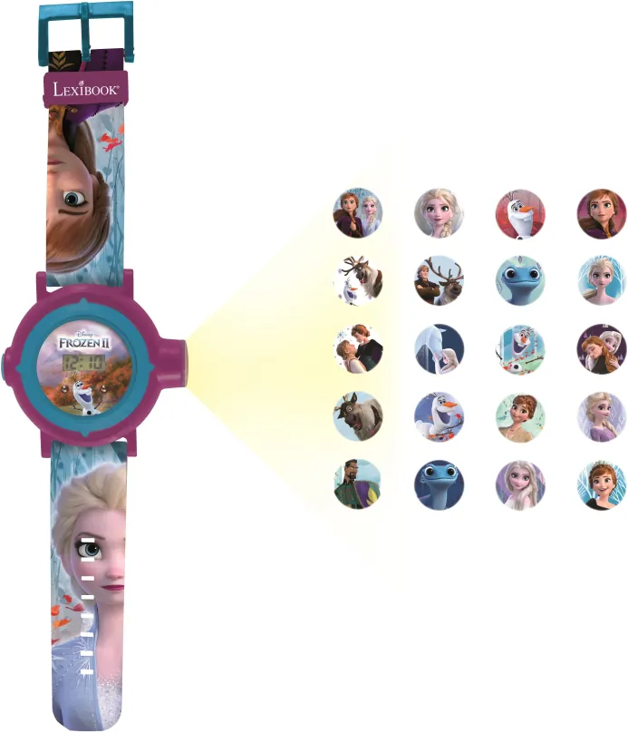Detské hodinky Lexibook Frozen Digitálne hodinky s projektorom