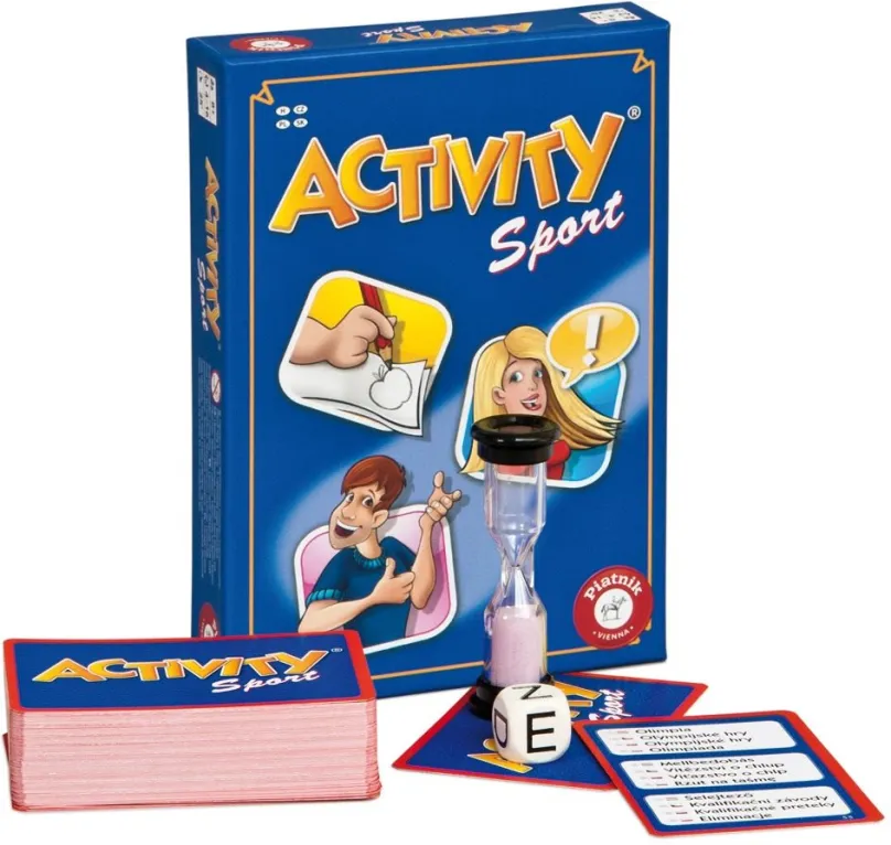 Párty hra Activity Sport, pre 4–12 hráčov, vhodné od 8 rokov, aspoň na 30 min hrania, česk
