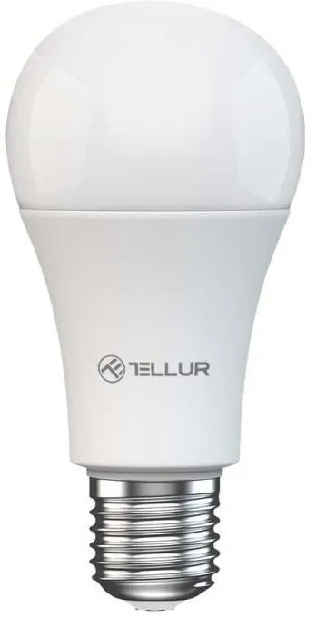 LED žiarovka Tellur WiFi Smart žiarovka E27, 9 W, biele prevedenie, teplá biela, stmievač