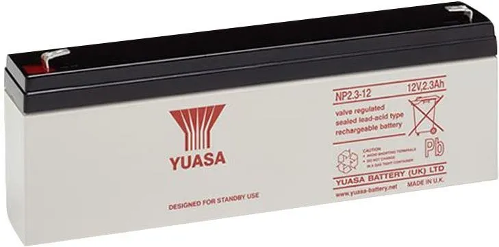 Batéria pre záložné zdroje YUASA 12V 2.3Ah bezúdržbová olovená batéria NP2.3-12