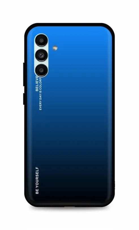 Kryt na mobil TopQ Kryt LUXURY Samsung A13 5G pevný dúhový modrý 87019