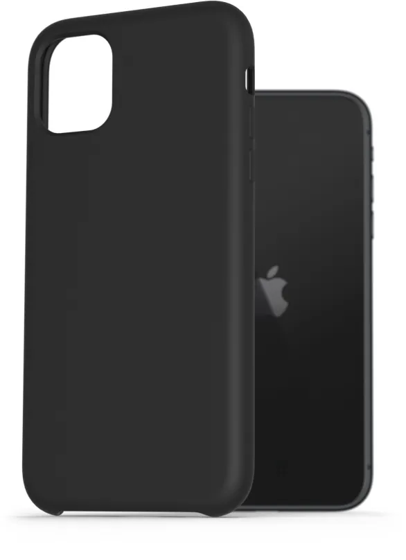 Kryt na mobil AlzaGuard Premium Liquid Silicone Case pre iPhone 11 čierne