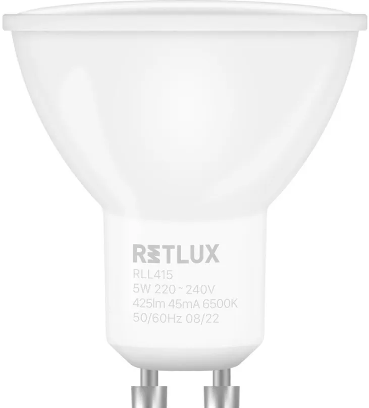 LED žiarovka RETLUX RLL 415 GU10 bulb 5W DL