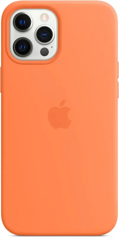 Kryt na mobil Apple iPhone 12 Pre Max Silikónový kryt s MagSafe kumkvatově oranžový