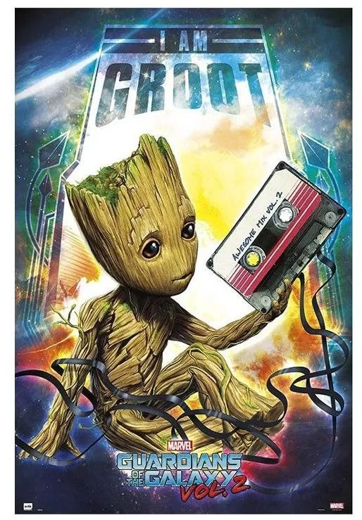 Plagát Guardians Of Galaxy - Strážcovia Galaxia - Groot - plagát