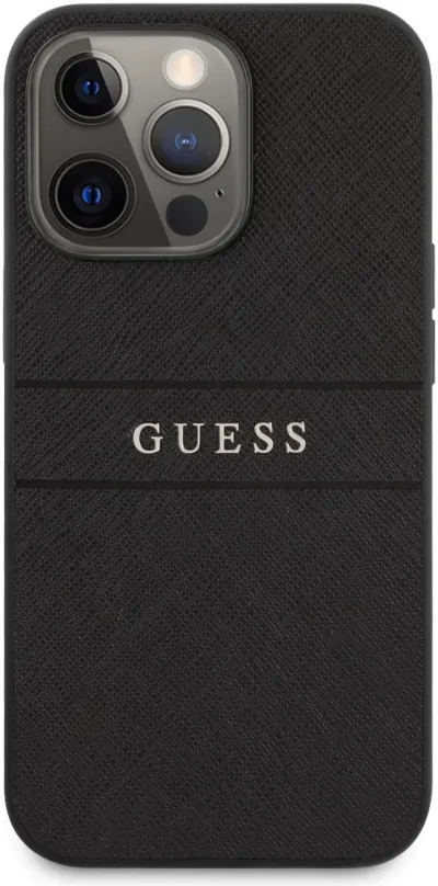 Kryt na mobil Guess PU Leather Saffiano Zadný Kryt pre Apple iPhone 13 Pro Black
