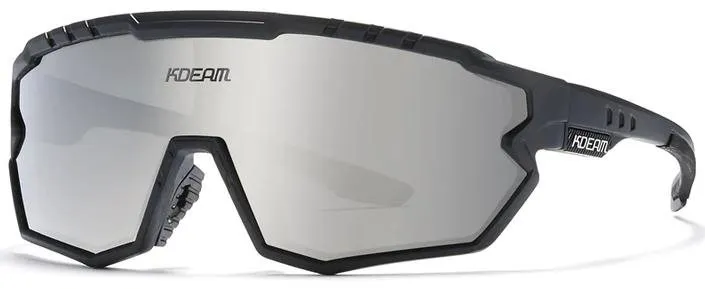 Cyklistické okuliare KDEAM Warren 06 Black / Silver