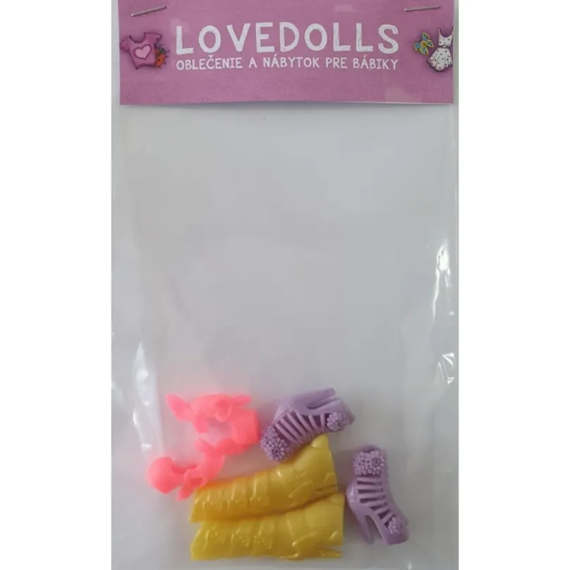 LOVEDOLLS Topánočky ružová, fialová, žltá