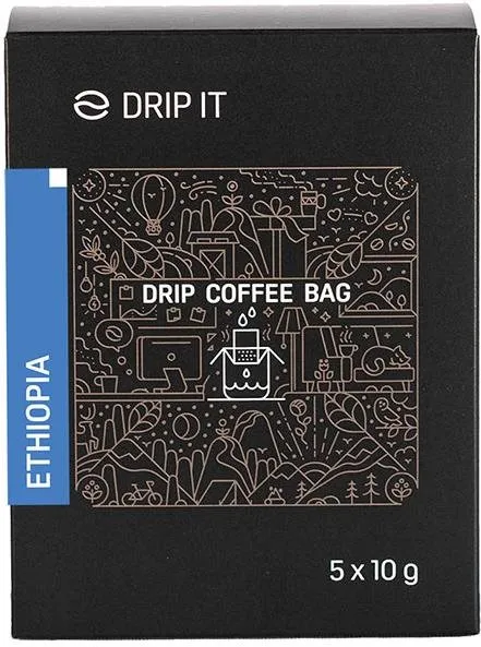 Káva Drip it Káva vo filtri Etiopia Yirgacheffe 5 x 10 g