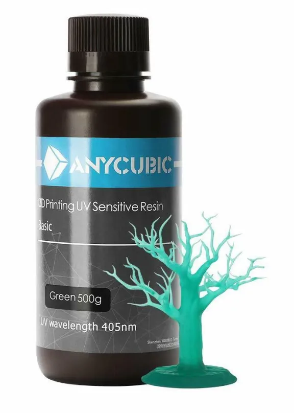 Filament Anycubic UV Resin 500ml Clear Green