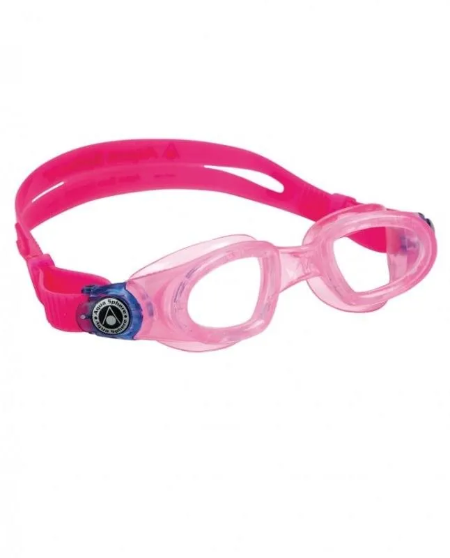 Plavecké okuliare Aquasphere Moby Kid, ružová, číry zorník