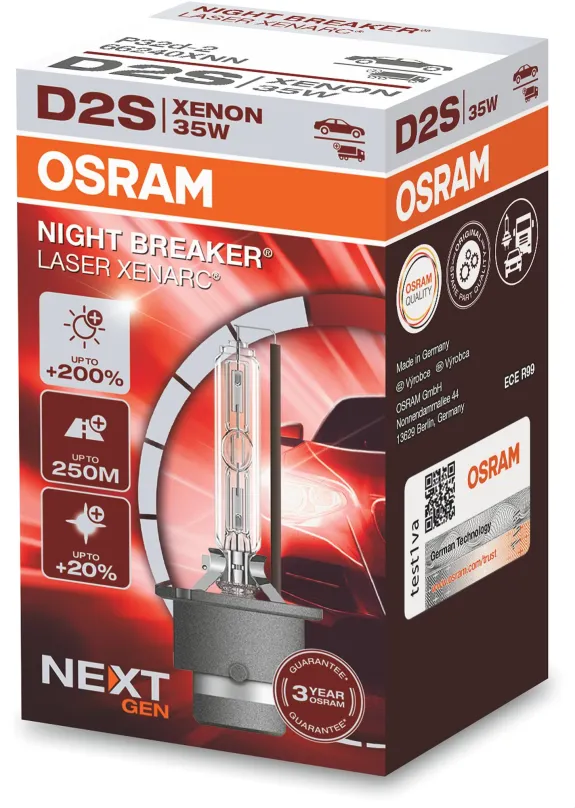 Xenónová výbojka Osram Xenarc D2S Night Breaker Laser Next. gén+200%
