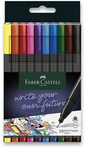 Popisovač FABER-CASTELL Grip, 10 farieb
