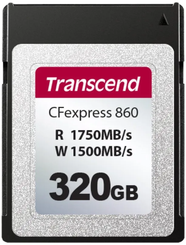 Pamäťová karta Transcend CFexpress 860 Type B 320GB PCIe Gen3 x2