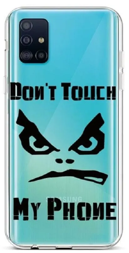 Kryt na mobil TopQ Samsung A51 silikón Nechcem Touch priehľadný 47959