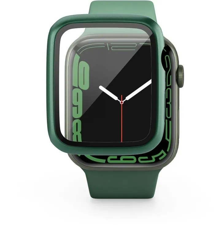 Ochranný kryt na hodinky Epico tvrdené púzdro pre Apple Watch 7 (41 mm) - zelené
