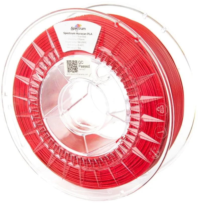 Filament Filament Spectrum Huracan PLA 1.75mm True Red 1kg