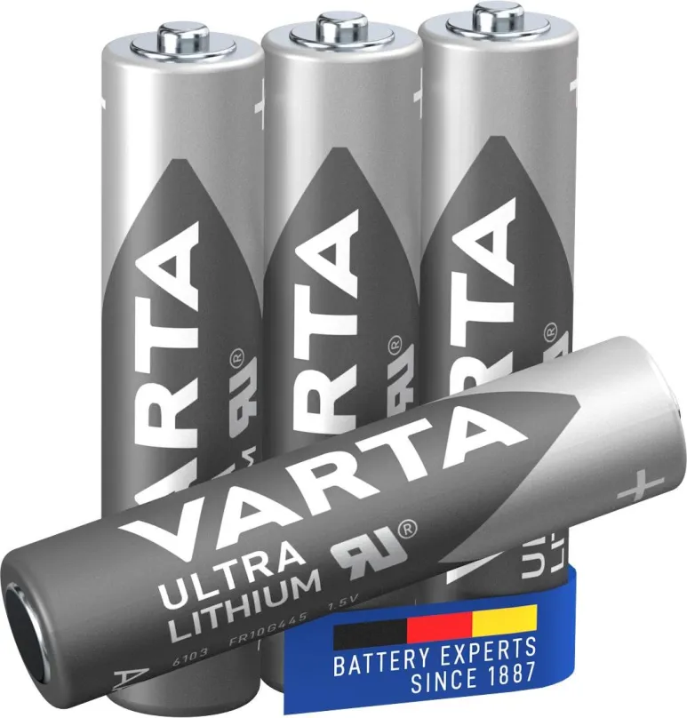 Jednorazová batéria VARTA lítiová batéria Ultra Lithium AAA 4ks