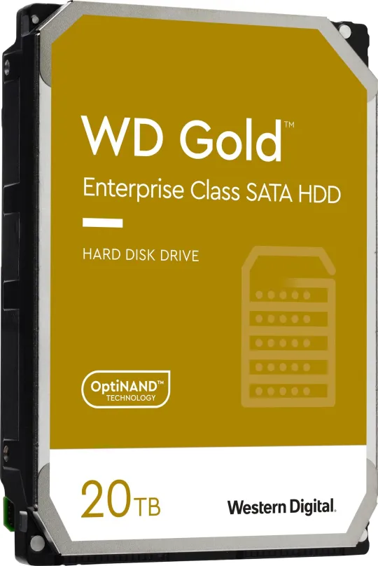 Pevný disk WD Gold 20TB, 3.5", SATA III, maximálna rýchlosť prenosu 269 MB/s, cache 5
