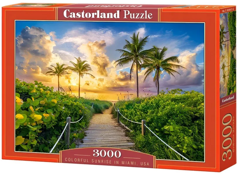 Puzzle CASTORLAND Puzzle Sunrise in Miami 3000 dielikov