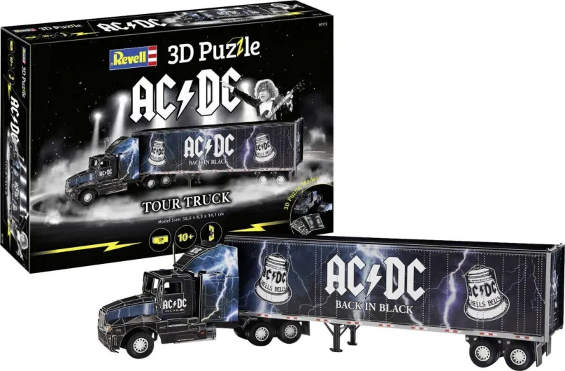 3D puzzle REVELL Kamión s prívesom AC/DC 128 dielikov