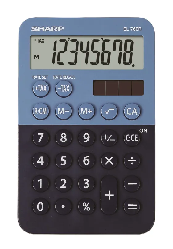Kalkulačka SHARP EL-760R modro/čierna